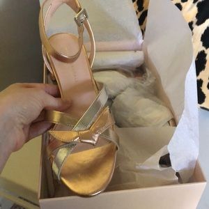 Loeffler Randall delicate strap mid heel